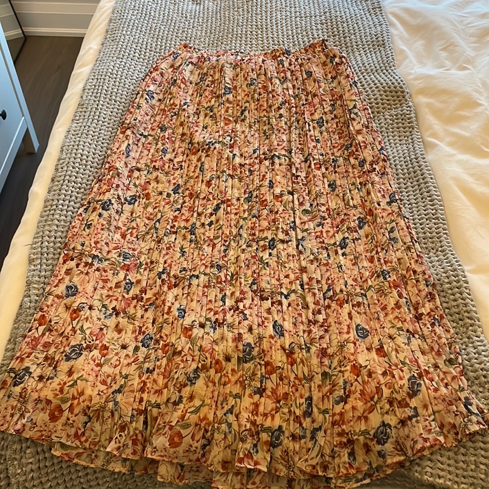 Mango floral maxi skirt